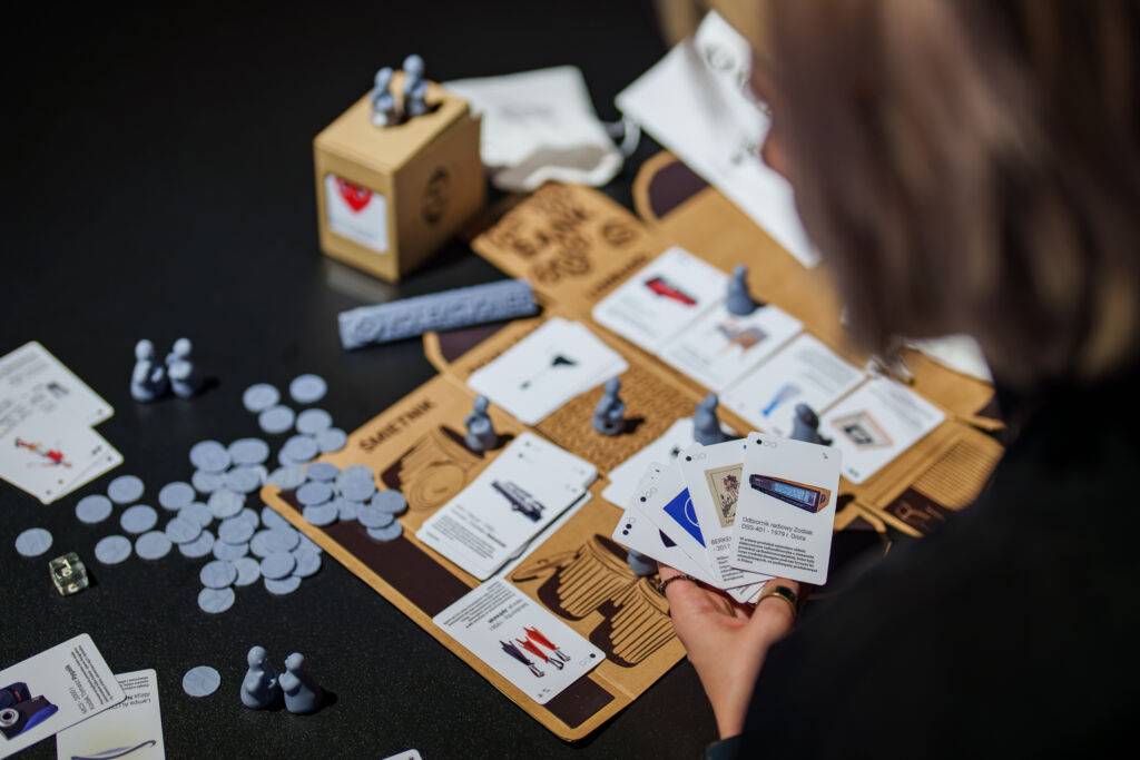 Prototyp gry "Kolekcjoner" podczas Bydgoskich Dni Projektowych 2023