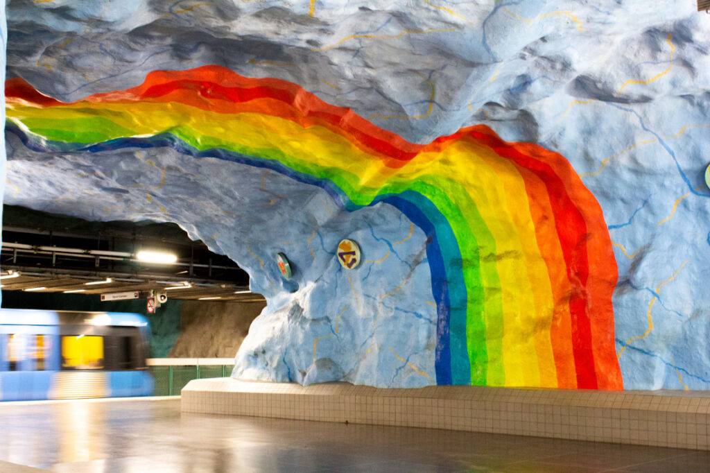 Stacja Stadion metra w Sztokholmie
