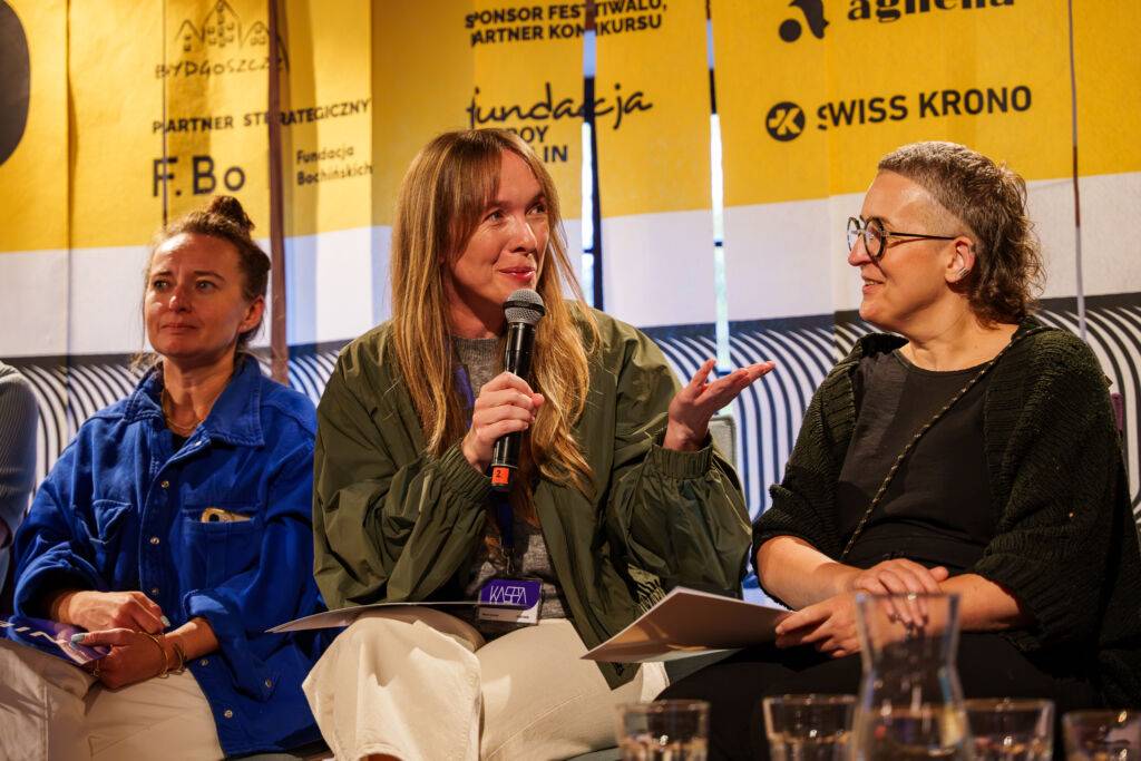 Marta Niemywska-Grynasz podczas Bydgoskich Dni Projektowych 2023. Fot. Michał Hordowicz
